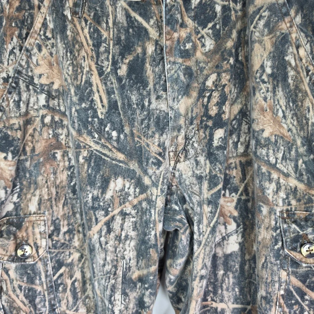 TrueTimber Camo Hunting Cargo Pants DRT Mens Medium 34x30 Missing Button